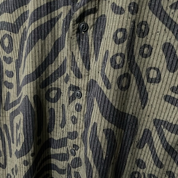 Roark Green Patterned Bless Up Shirt (Men’s M) - Picture 2 of 4